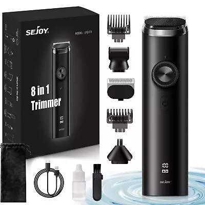 SEJOY 8-IN-1 Beard Detail Nose Trimmer Razor Hair Clippers Men Grooming Kits • $18.99