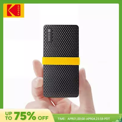 Kodak X200 Portable SSD 2TB 1TB USB 3.1 Type C External Drive Hard Disk • $249.70