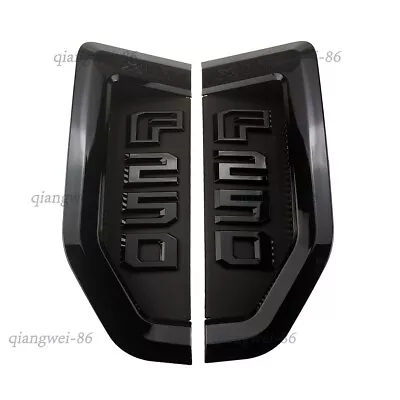 For 2017-2022 F250 XLT Emblems DRIVER &PASSANGER Side Badge Black • $180