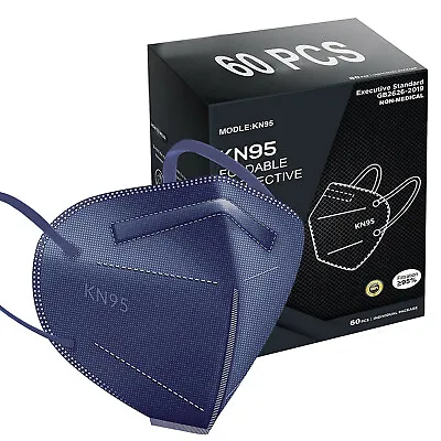 10/30/50/100 Pcs Blue KN95 Protective 5 Layer Face Mask Disposable Respirator • $9.98