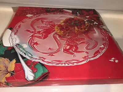 Mikasa Holiday Christmas Cherubs Round Hostess Platter 15  MIB • $15