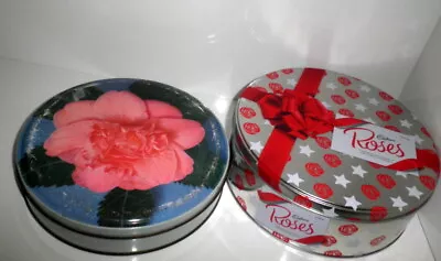 2 X CADBURY ROSES CHOCOLATES TINS -VINT RETRO 1LB NET CLAREMONT TASMANIA & 650g  • $17