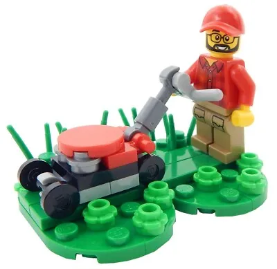 NEW LEGO LAWNMOWER & MINIFIG LOT City Town Minifigure Figure Lawn Mower • $12.99