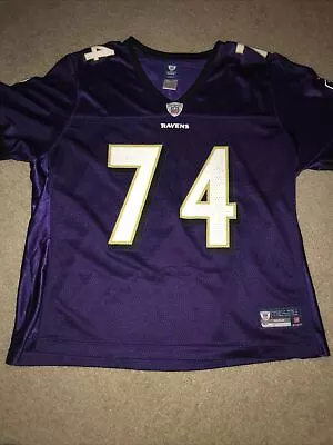 Baltimore Ravens Jersey Women 2XL Purple Michel Oher Reebok Uniform Shirt Adult • $60