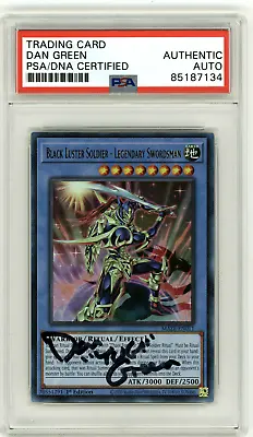 PSA Signed Dan Green Black Luster Soldier - Legendary Swordsman MAZE-EN011 • $109.99