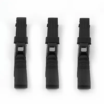 Chevy Bel Air 1955 - 1957 Standard 2pt Black Lap Bench Seatbelt Kit - 3 Belts • $59.95