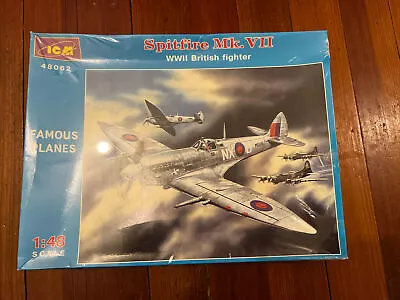 Vintage Model: ICM - Spitfire Mk.VII WWII British Fighter Famous Planes New • $10