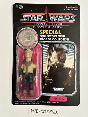 Stan Solo Custom Yak Face POTF Coin Star Wars Kenner Style Vintage Carded Figure • $217.09