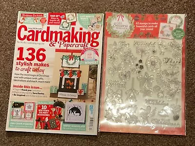 Cardmaking & Papercraft Magazine Issue 190 With 42 Piece Stamp Set • £2.50