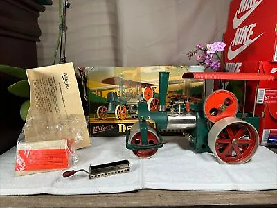 Wilesco Old Smokey Steam Engine Roller Tractor+Manual+Box+Accessories RARE Lot • $349.99