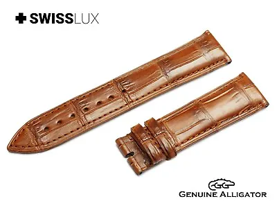 Alligator Crocodile Leather For TAG HEUER Watch L. Brown Strap Band Buckle/Clasp • £39