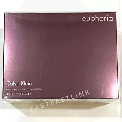 CALVIN KLEIN EUPHORIA EDP 100ml SPRAY WOMENS PERFUME...SEALED BOX & GENUINE • $89.99