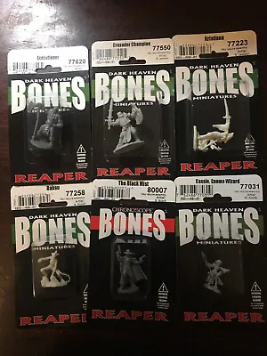 6 X Reaper Miniatures Dark Heaven - Bones - D&D Miniatures • $33