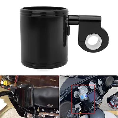 Motorcycle Cup Holder Handlebar Drink Bottle Holder For Harley Universal Chopper • $18.99