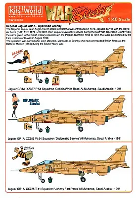 1/48 KitsWorld (KW148050) Sepecat Jaguar GR1A • $16.99