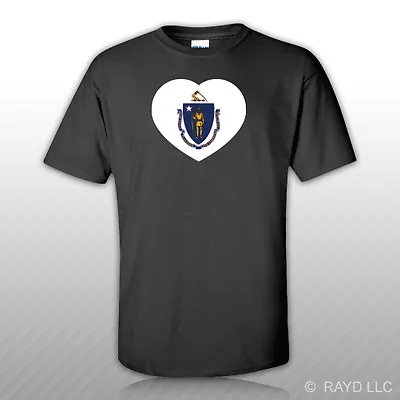 Massachusetts Heart T-Shirt Tee Shirt MA Love Hearts Pride Native • $14.99