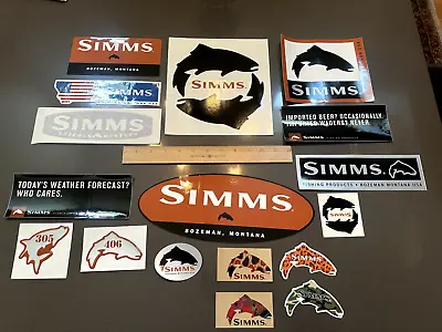 RARE Simms Fishing Products Sticker/Notecard Collection!!! • $39.95