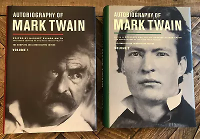 Autobiography Of Mark Twain Volume 1 & 2 Hardcover • $33.99