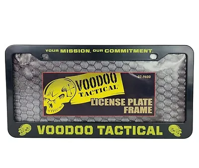 Voodoo Tactical License Plate Frame Black Plastic • $15.99