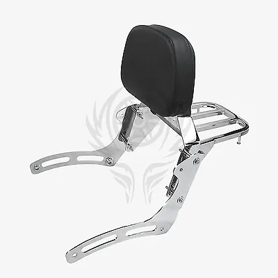 Sissy Bar Backrest With Luggage Rack For Kawasaki Vulcan 900 Classic/Custom • $111.99