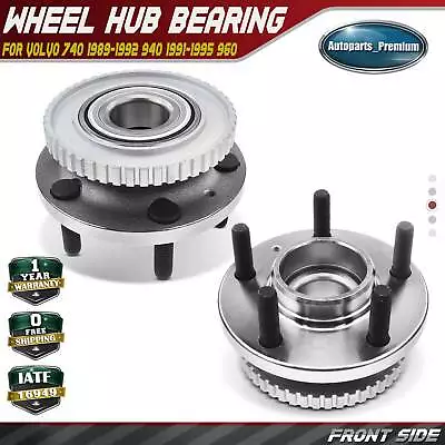 2x Front Left & Right Wheel Hub Bearing Assembly For Volvo 740 1989-1992 940 960 • $61.99