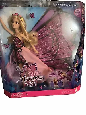 Barbie Mariposa Magic Wings Doll (L8585) Mattel New In Box 2008 Sealed • $200