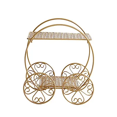 Gold 14  Cinderella Carriage 2 Tier Cupcake Dessert Display Stand Party Events • $29.72