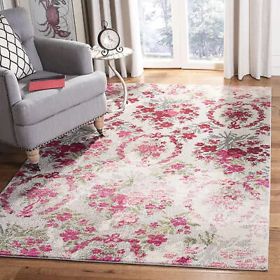 Safavieh Classic Texture Vintage Ivory / Pink Area Rug MNC205R • $128