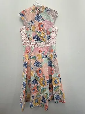 Day Glow Fun Dress Size Medium Vintage Inspired Asian Influence 4/6 • $19.49