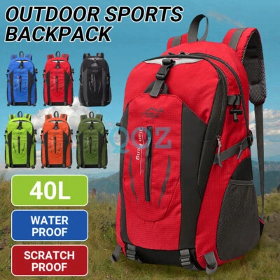 40L Large Waterproof Hiking Camping Bag Travel Backpack Outdoor Luggage Rucksack • $16.86