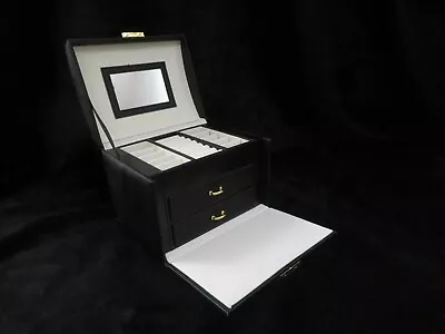 3 Layers Jewellery Box Storage Case Drawer Cabinet Earing Necklace Organizer • £18.79