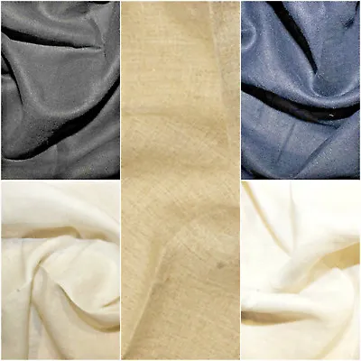 Washed 100% Linen Fabric 135cm Wide Per Metre. 5 Colours. • £12.75