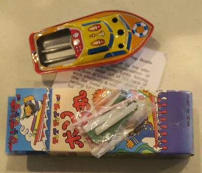 £20 • Buy Vintage Made In JAPAN. Tin Plate  Steam Powered  POP-POP  Boat Toy. Boxed