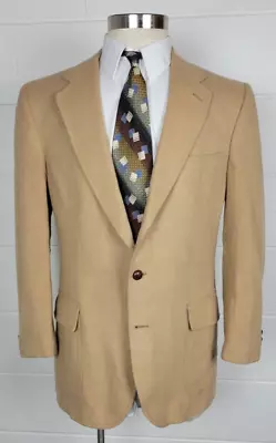 Vintage Bloomingdales Peterborough Row Camel Hair Sport Coat Jacket 39 • $30