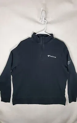 Vineyard Vines Sweater Men's Large Black 1/4 Zip Pullover Casual • $8