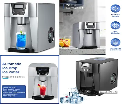 Electric Ice Maker Machine 2.2L Automatic Portable Ice Maker Ice Cube 2 Modes UK • £149.99