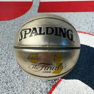 NBA Finals Championship Official Silver Spalding Mini Basketball LA Lakers • $40