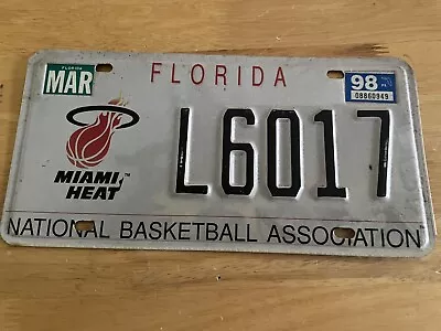 1998 Miami Heat License Plate • $35