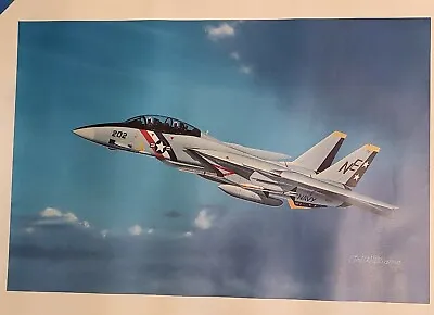 F-14A TOMCAT IN FLIGHT F-14 20x28 Landscape Photo Print  Ted Williams  • $25.82