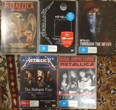 Metallica Through The Never Some Kind Monster Aural Amphetamine Halcyon Days Dvd • $27.53