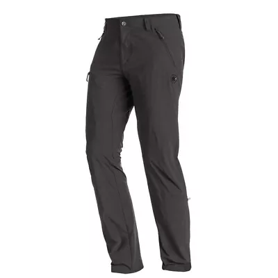 MAMMUT Mens Gray Lightweight Softshell Runbold Pants Size EU54 US38 • $49.99