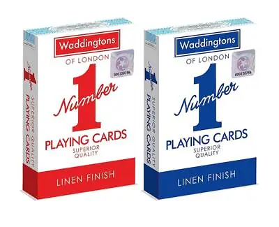 £2.95 • Buy Waddingtons No.1 Playing Cards | Choose Your Pack Colour And Quantity