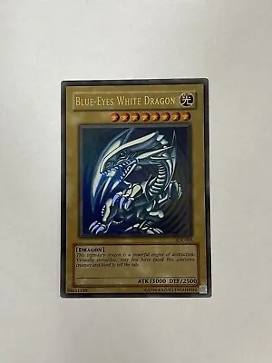 YUGIOH - Blue Eyes White Dragon - SDK-001 - Ultra Rare - NM • $200