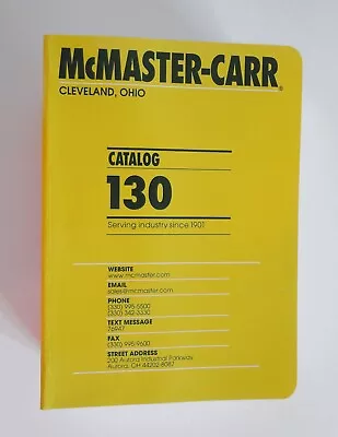 NEW 2024 McMaster-Carr Catalog No. 130 Cleveland Ohio Edition McMaster Carr  • $29.50