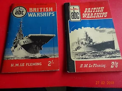 IAN ALLAN ABCs WARSHIPS 2 VOLUMES IN VGC. [MUST SEE] CHEAP LISTING • £2