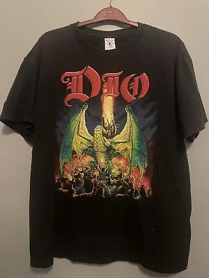 Vintage 2002 Dio Killing The Dragon Double Sided T Shirt Heavy Metal Size XL(C75 • $129.99