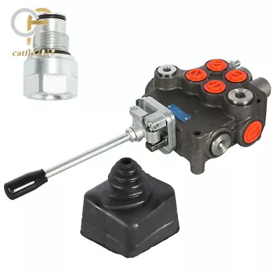 SAE Hydraulic Control Valve W/Joystick W/conversion Plug 21GPM 2 Spool • $102.88