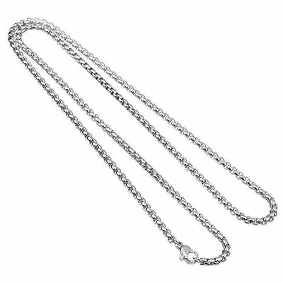 Solid 18K White Gold Filled 2mm 16 /18 /20 /22 /24 Inch Round Box Chain Necklace • $14.99