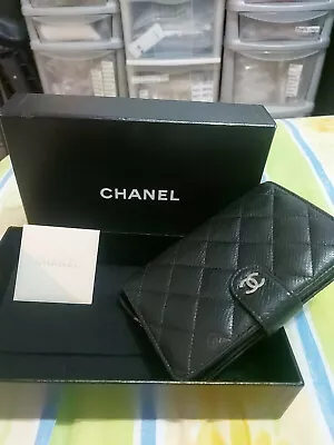 Genuiue Chanel Quilted Purse Wallet With Box • £450