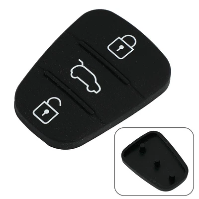 $9.19 • Buy 3 Buttons For Hyundai I10 I20 I30 Key Button Cover Plastic 1× Black Car